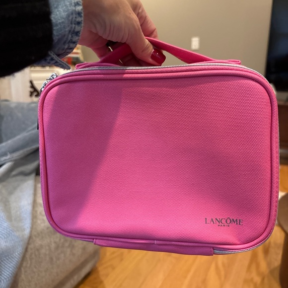 Lancome Handbags - NWOT Lancôme Pink Cosmetic Train Case